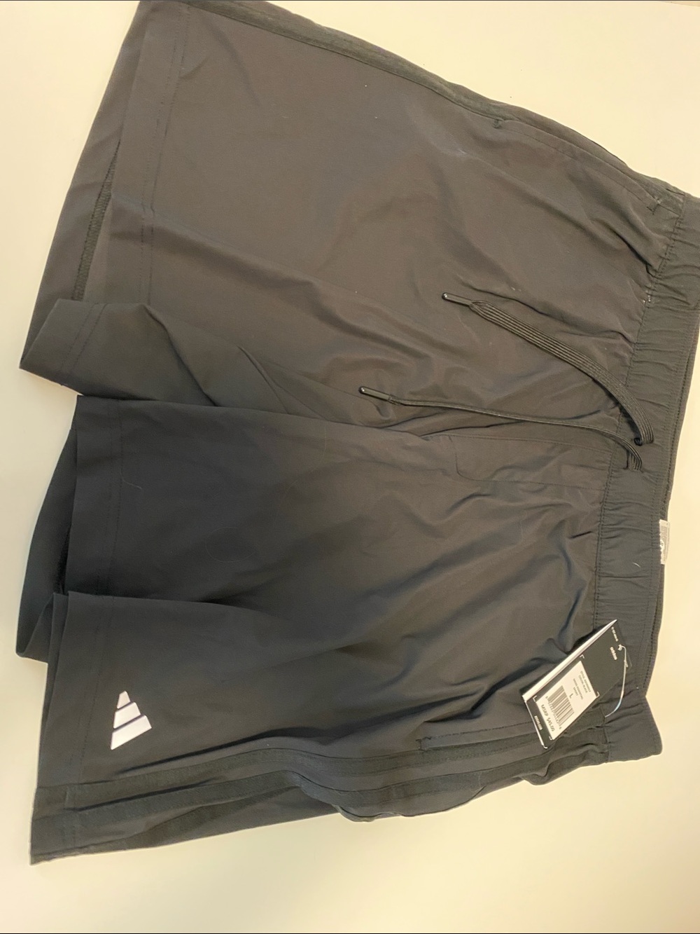 adidas Men’s Black Athletic Training Shorts with Zip Pockets NWT